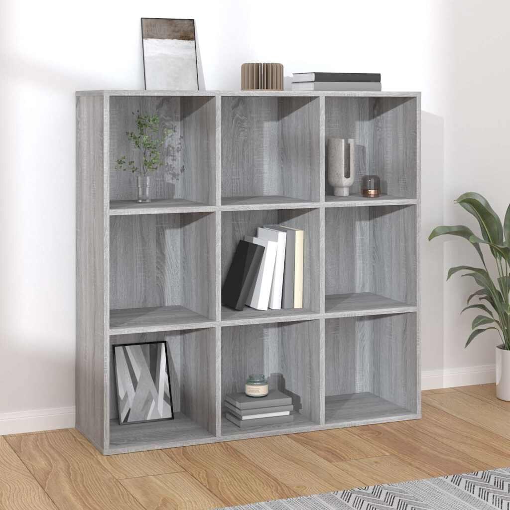 vidaXL Библиотека сив сонома 98x29x975 см