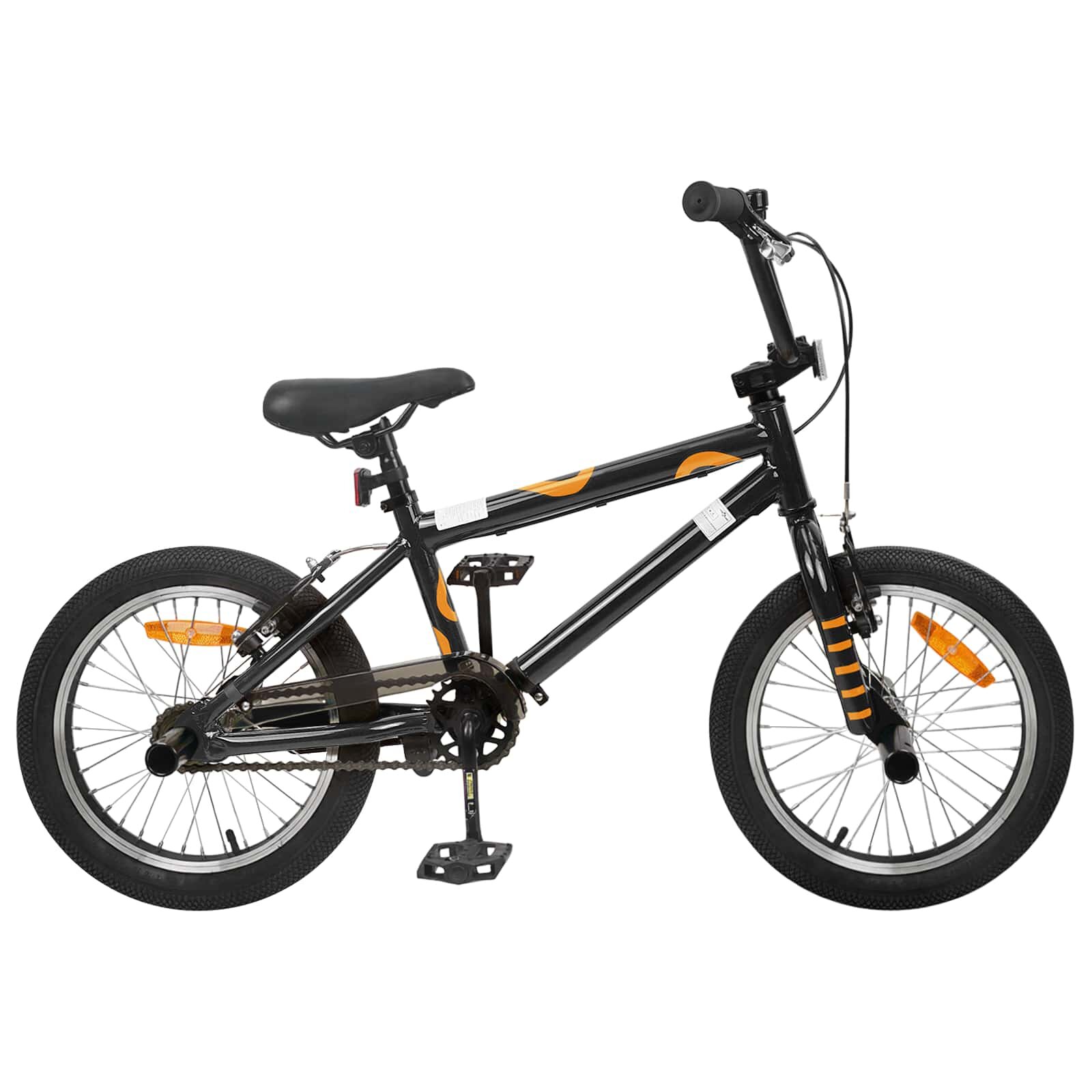 vidaXL BMX Велосипед 16 инча за 5-8 години Черно