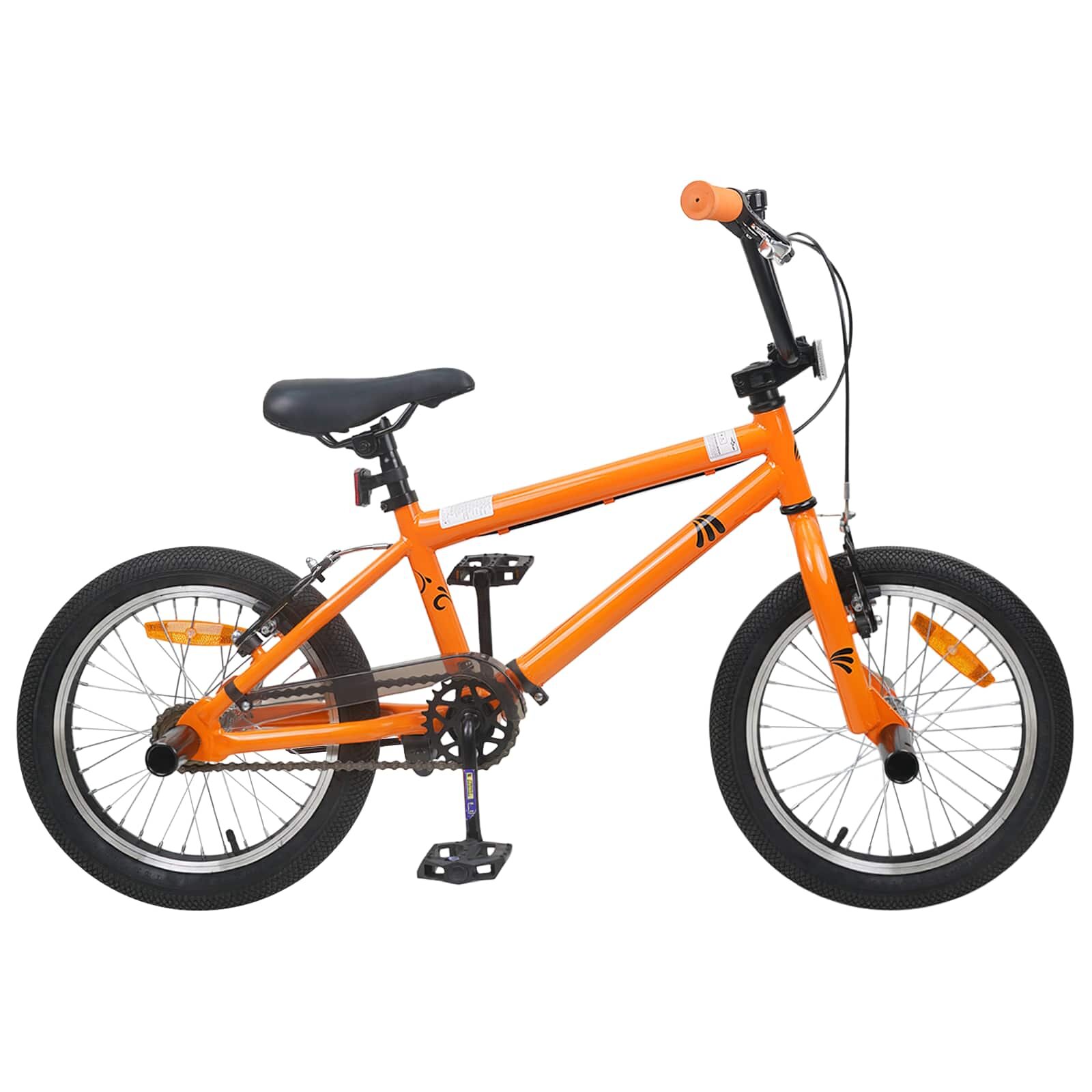 vidaXL BMX Велосипед 18 инча за 7-10 години Оранжево