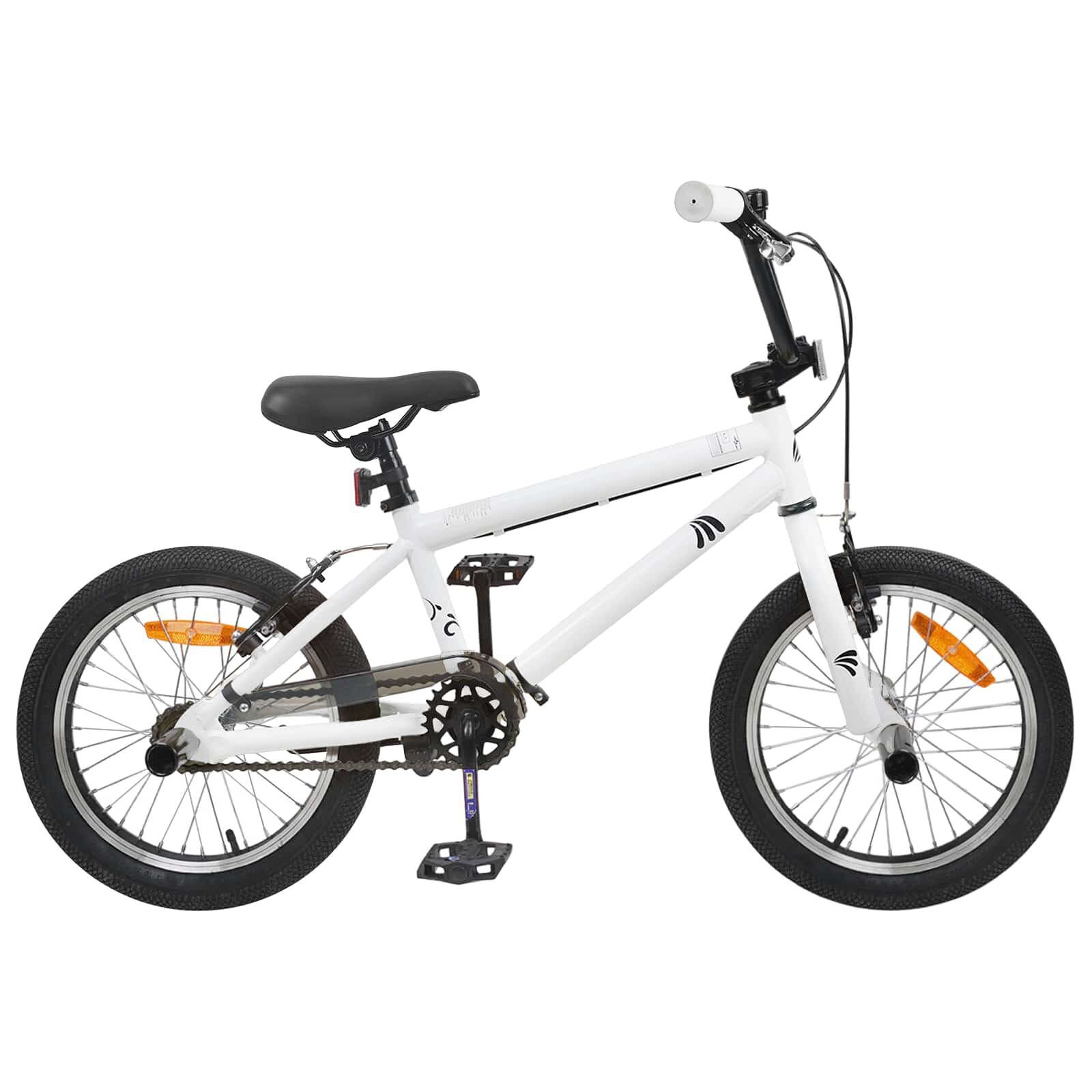 vidaXL BMX Велосипед 20 инча за деца над 9 години Бяло