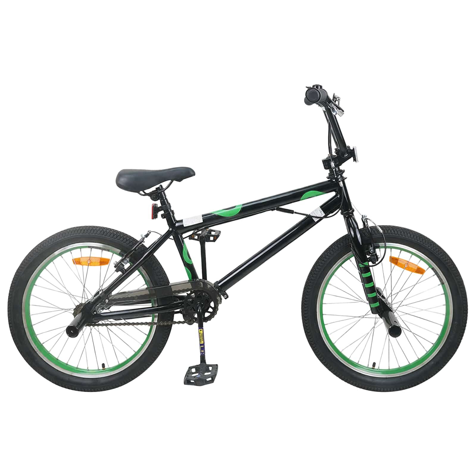 vidaXL BMX Велосипед 20 инча за деца над 9 години Черно