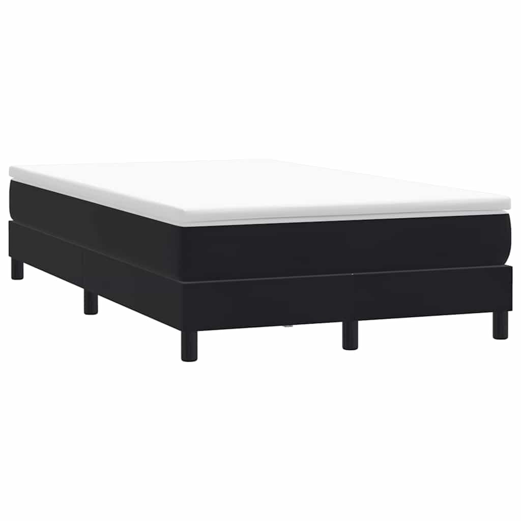 vidaXL Box Spring Легло без матрак Черно 120x210 cm Кадифе
