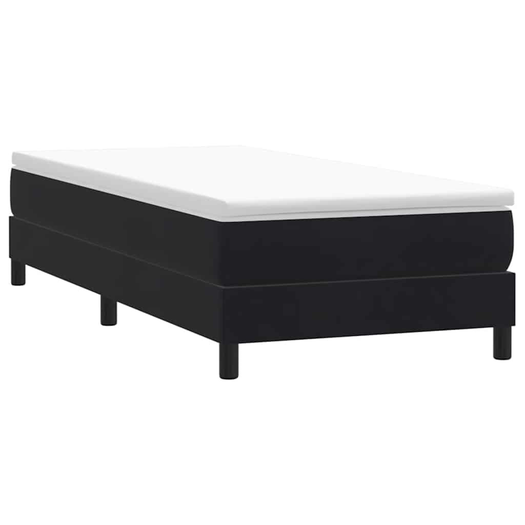 vidaXL Box Spring Легло без матрак Черно 90x210 cm Кадифе