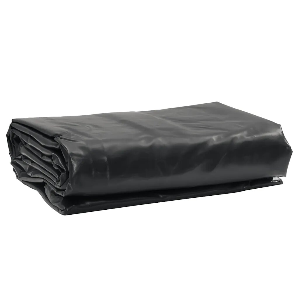 vidaXL Брезент черен 1x25 м 650 г/м²