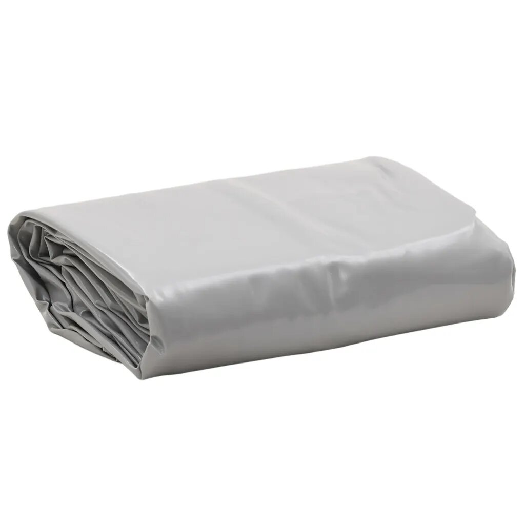 vidaXL Брезент сив Ø 28 м 650 г/м²