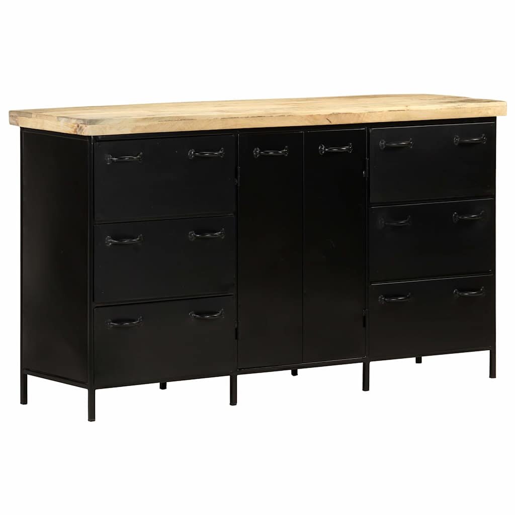 vidaXL Бюфет 140x38x76 см грубо мангово дърво