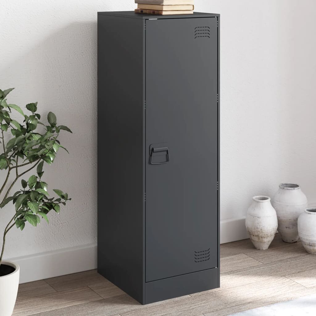 vidaXL Бюфет антрацит 345x39x107 см стомана
