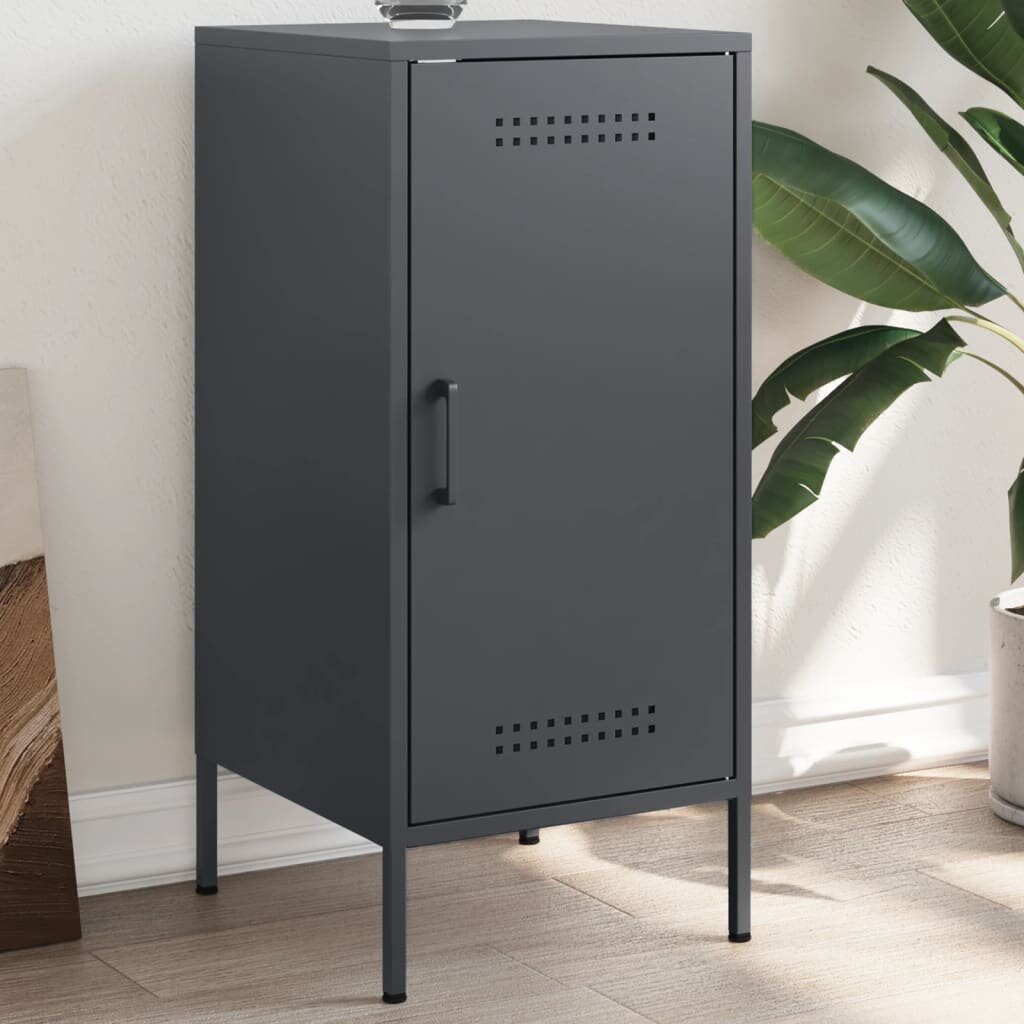 vidaXL Бюфет антрацит 36x39x79 см стомана