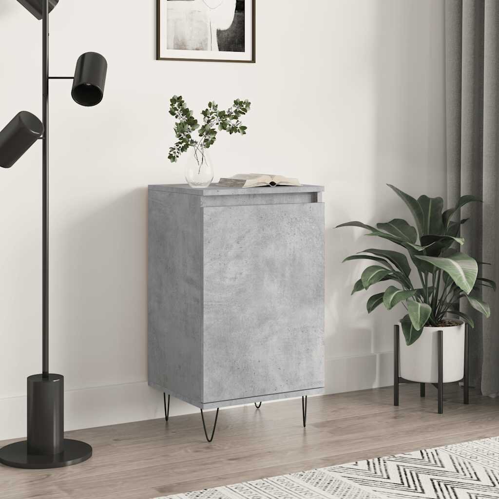 vidaXL Бюфет бетонно сив 40x35x70 см инженерно дърво