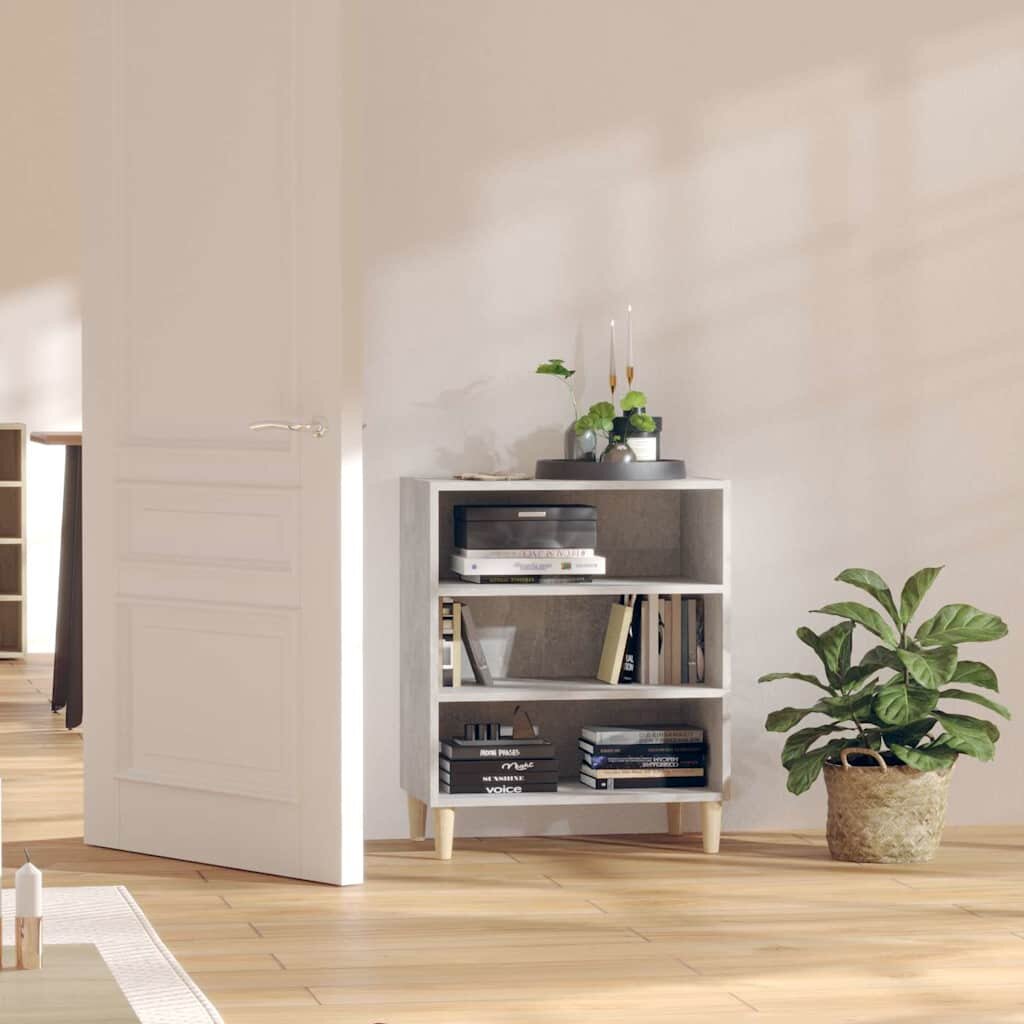 vidaXL Бюфет бетонно сив 57x35x70 см инженерно дърво