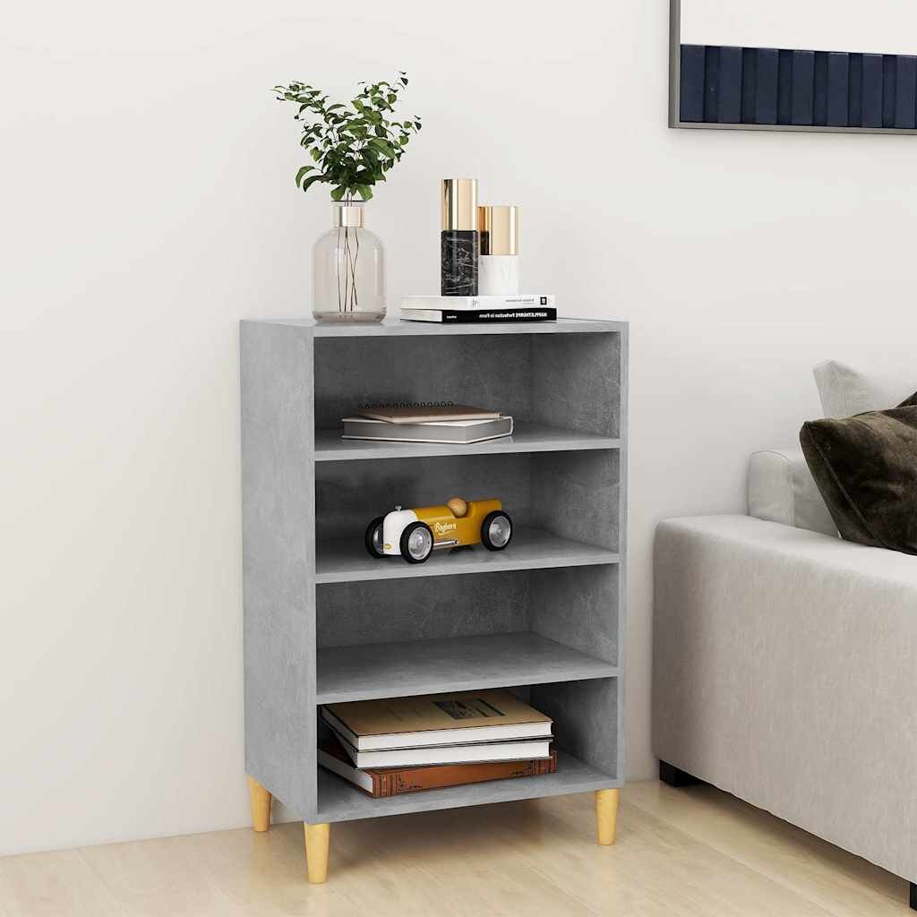 vidaXL Бюфет бетонно сив 57x35x90 см инженерно дърво