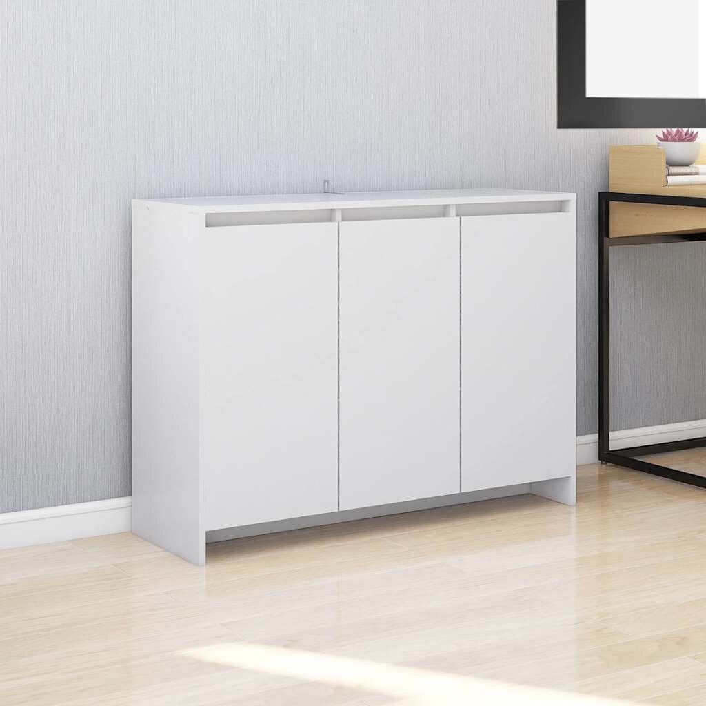vidaXL Бюфет бял 102x33x75 см инженерно дърво