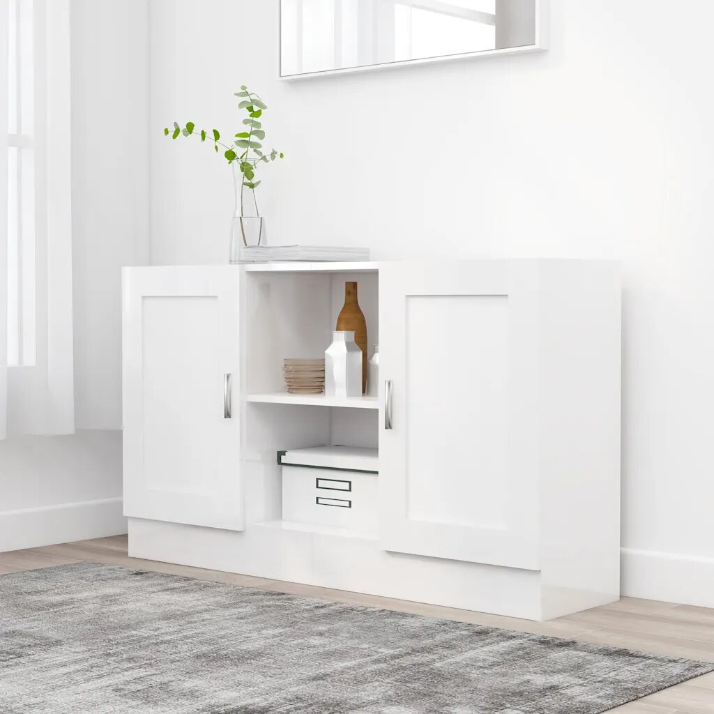 vidaXL Бюфет бял 120x305x70 см ПДЧ