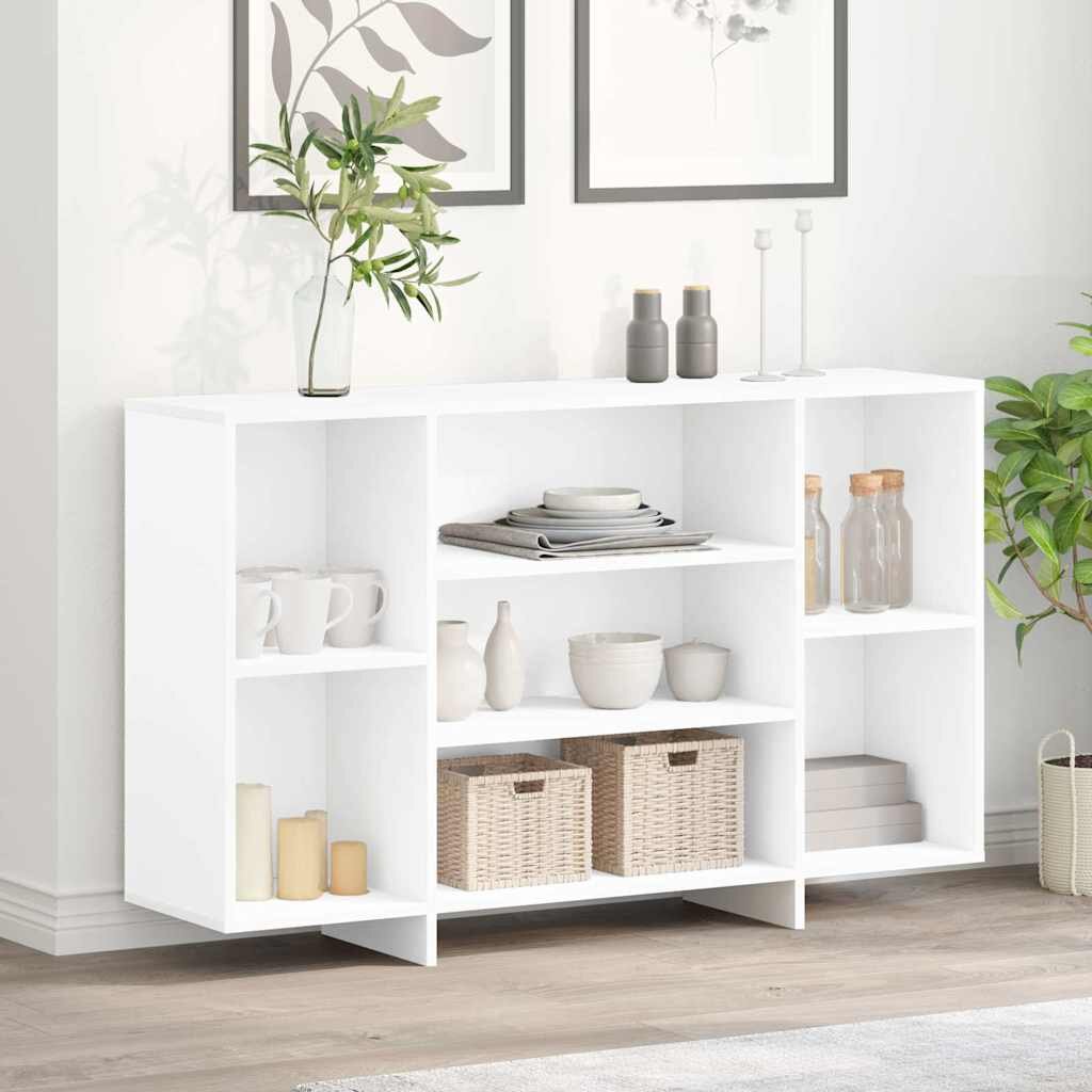 vidaXL Бюфет бял 120x30x75 см инженерно дърво
