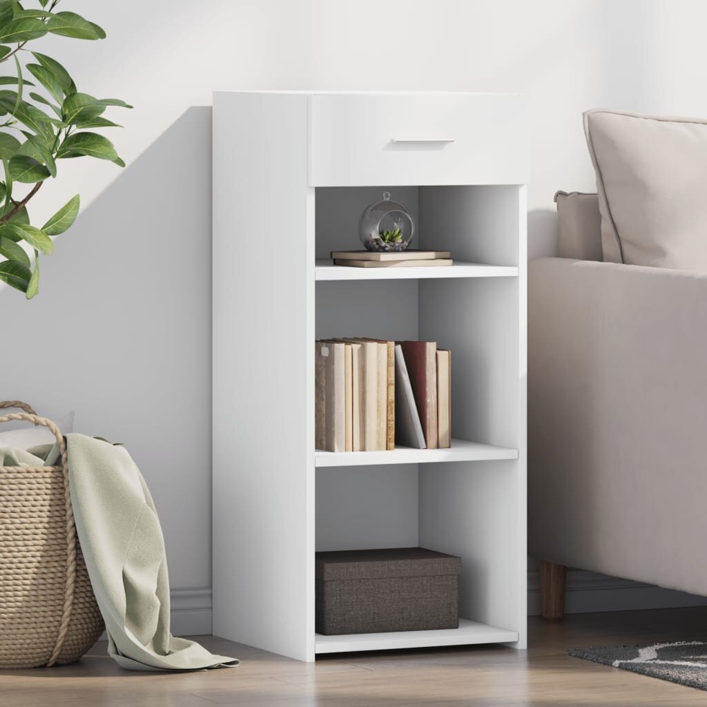 vidaXL Бюфет бял 40x425x93 см инженерно дърво