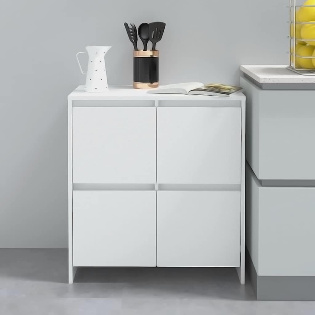 vidaXL Бюфет бял 70x41x75 см инженерно дърво