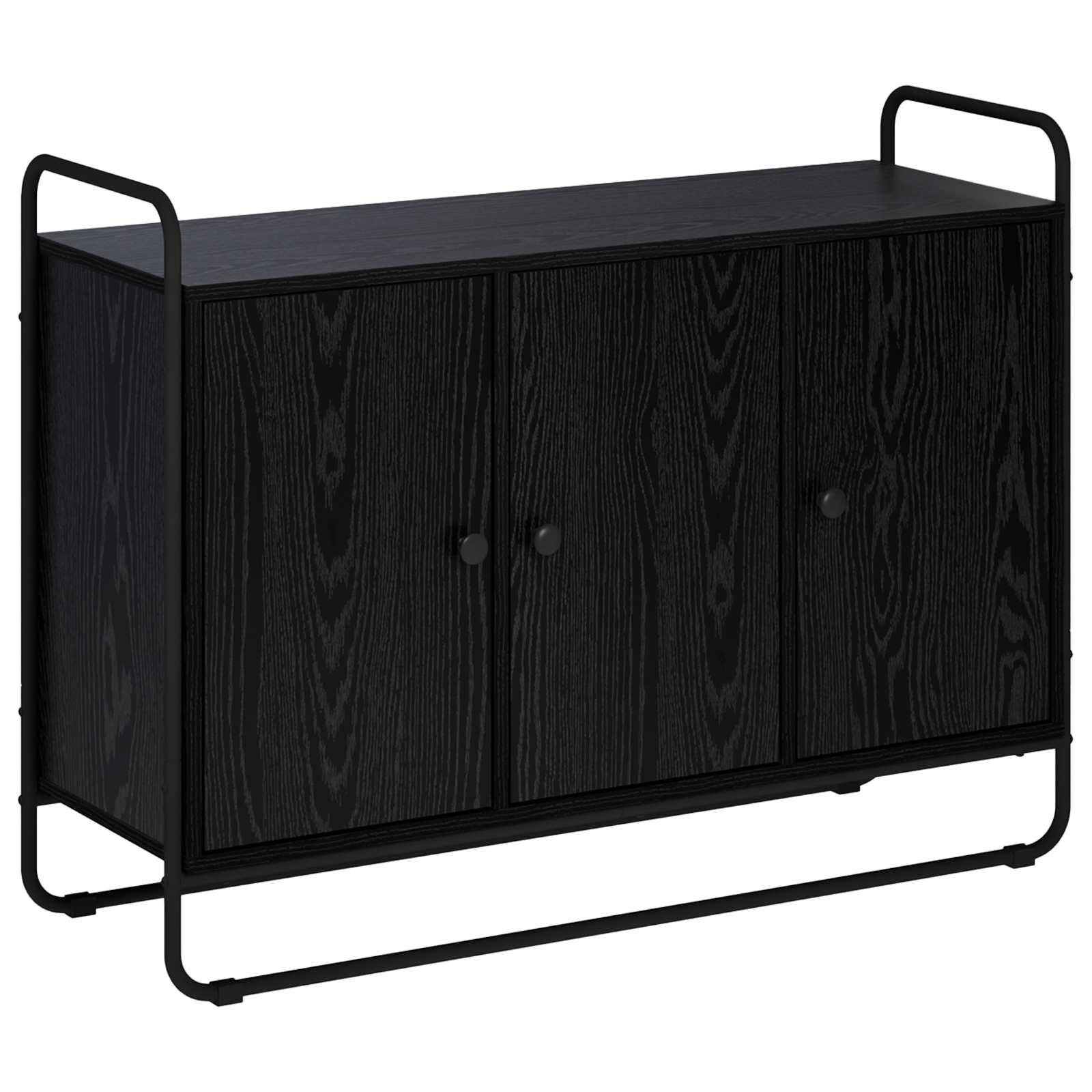 vidaXL Бюфет Черен дъб 102 x 35 x 75 см Обработено дърво