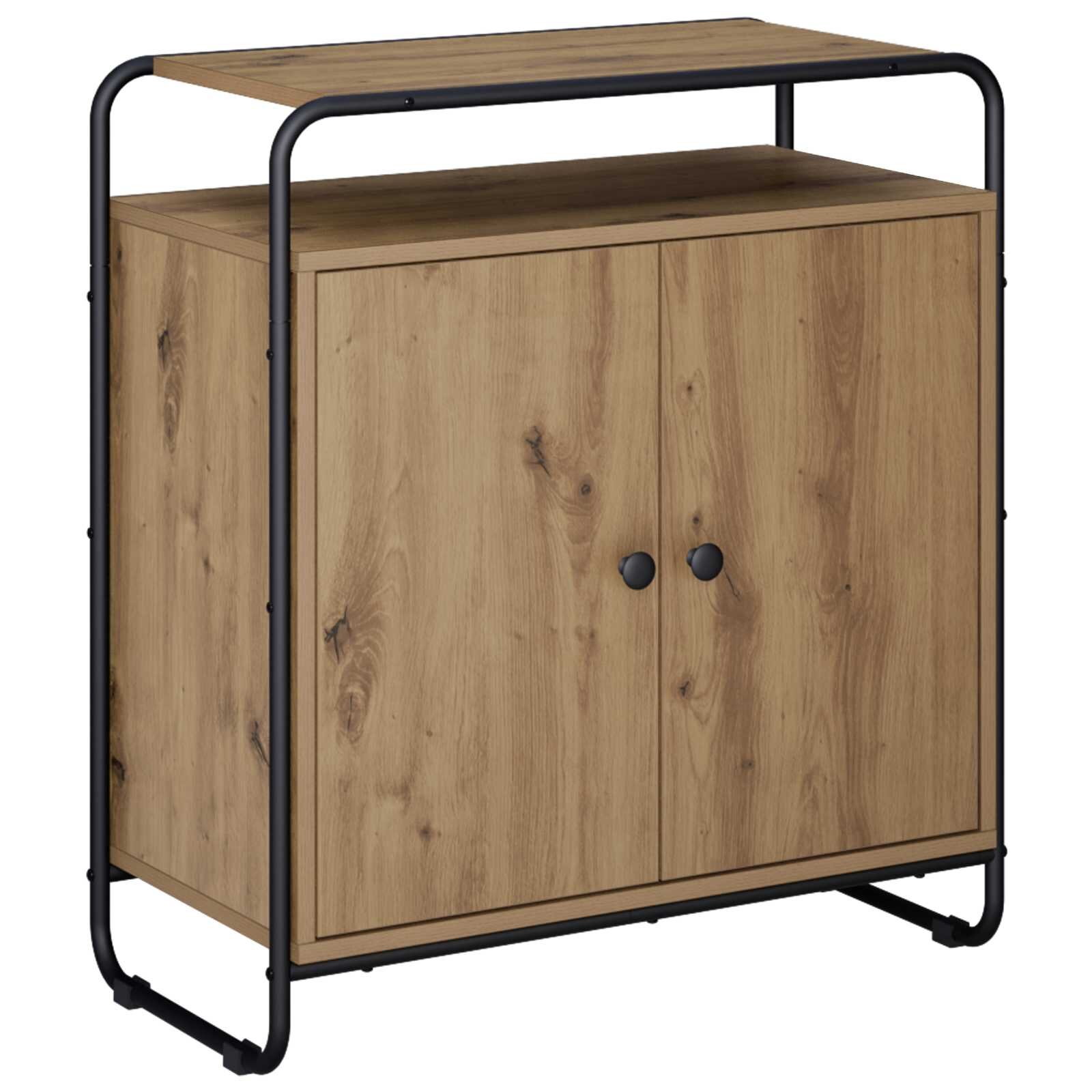 vidaXL Бюфет Дъб артизан 68 x 35 x 75 cm Обработено дърво