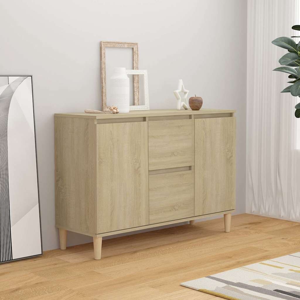 vidaXL Бюфет дъб сонома 101x35x70 см инженерно дърво