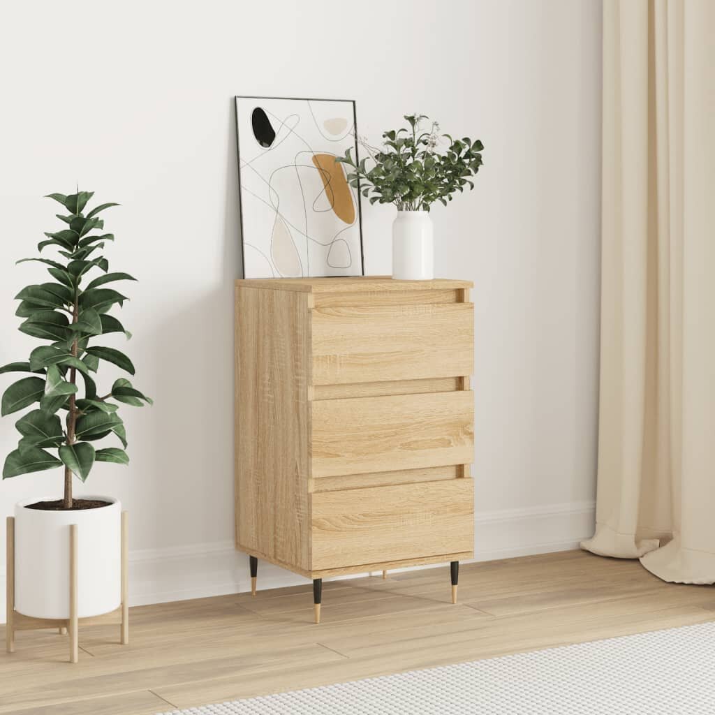 vidaXL Бюфет дъб сонома 40x35x70 см инженерно дърво