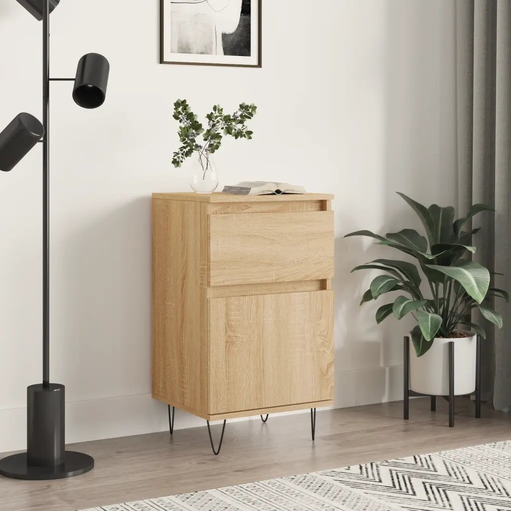 vidaXL Бюфет дъб сонома 40x35x70 см инженерно дърво