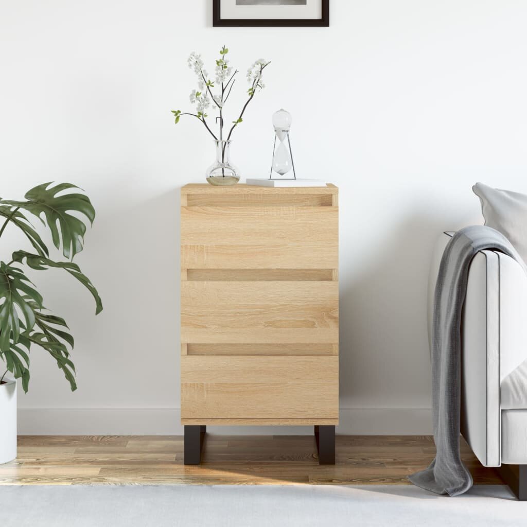vidaXL Бюфет дъб сонома 40x35x70 см инженерно дърво