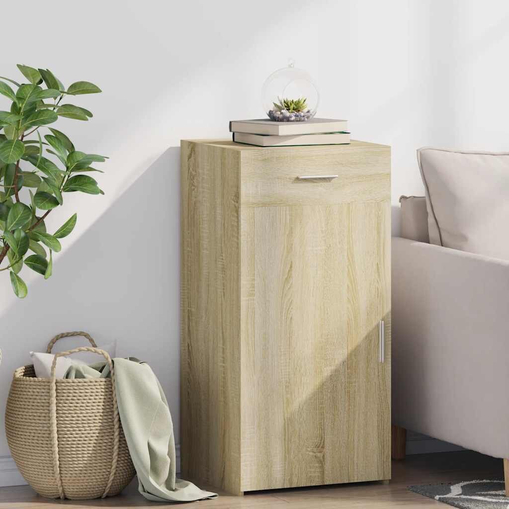 vidaXL Бюфет дъб сонома 45x425x93 см инженерно дърво