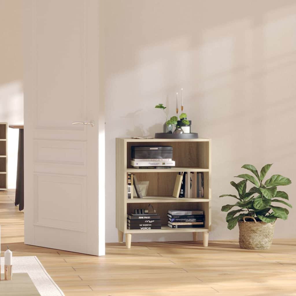 vidaXL Бюфет дъб сонома 57x35x70 см инженерно дърво