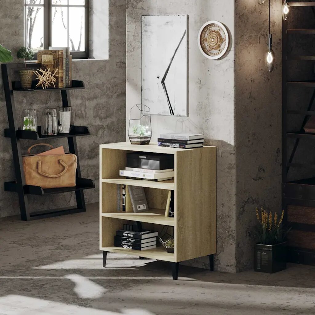 vidaXL Бюфет дъб сонома 57x35x70 см инженерно дърво