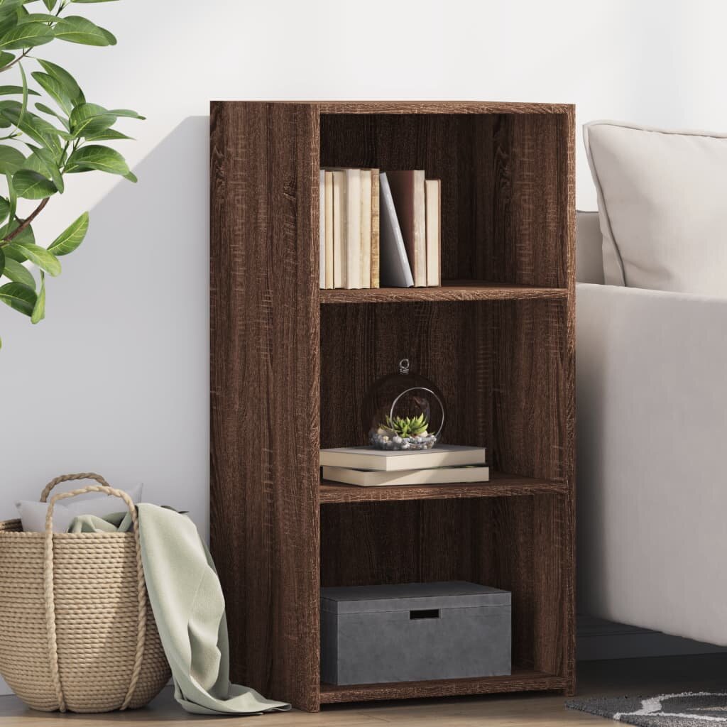 vidaXL Бюфет кафяв дъб 45x41x93 см инженерно дърво
