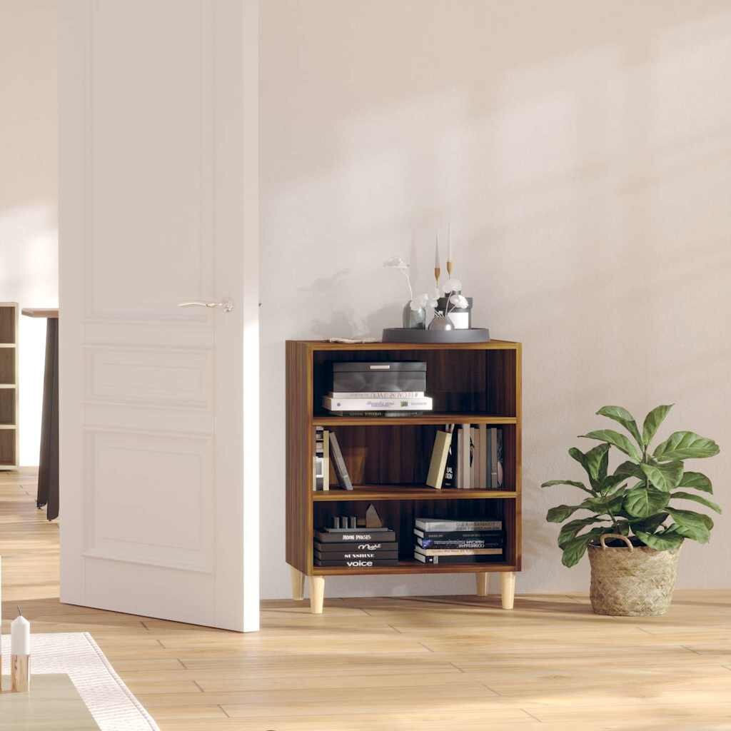 vidaXL Бюфет кафяв дъб 57x35x70 см инженерно дърво