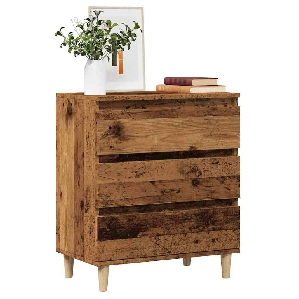vidaXL Бюфет Old Wood 60x35x70 cm Инженерна дървесина