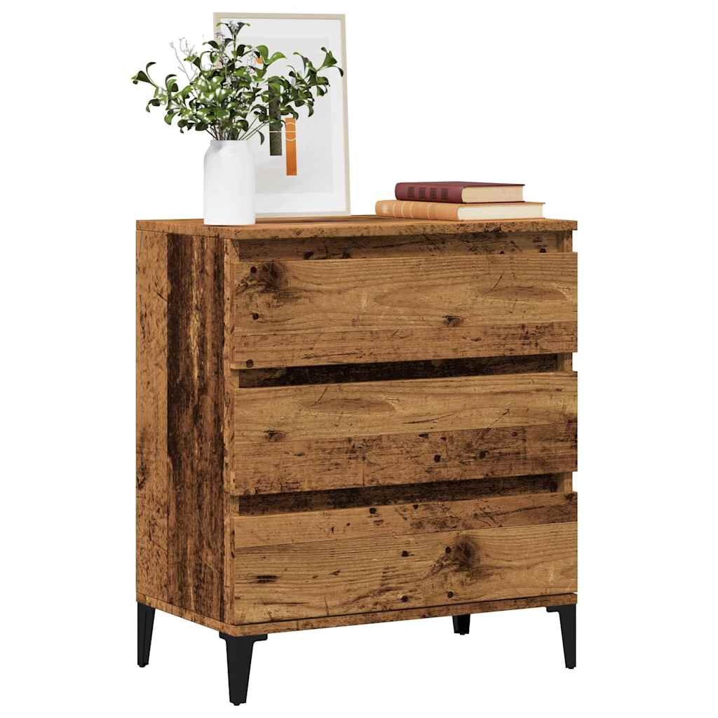 vidaXL Бюфет Old Wood 60x35x70 cm Инженерна дървесина