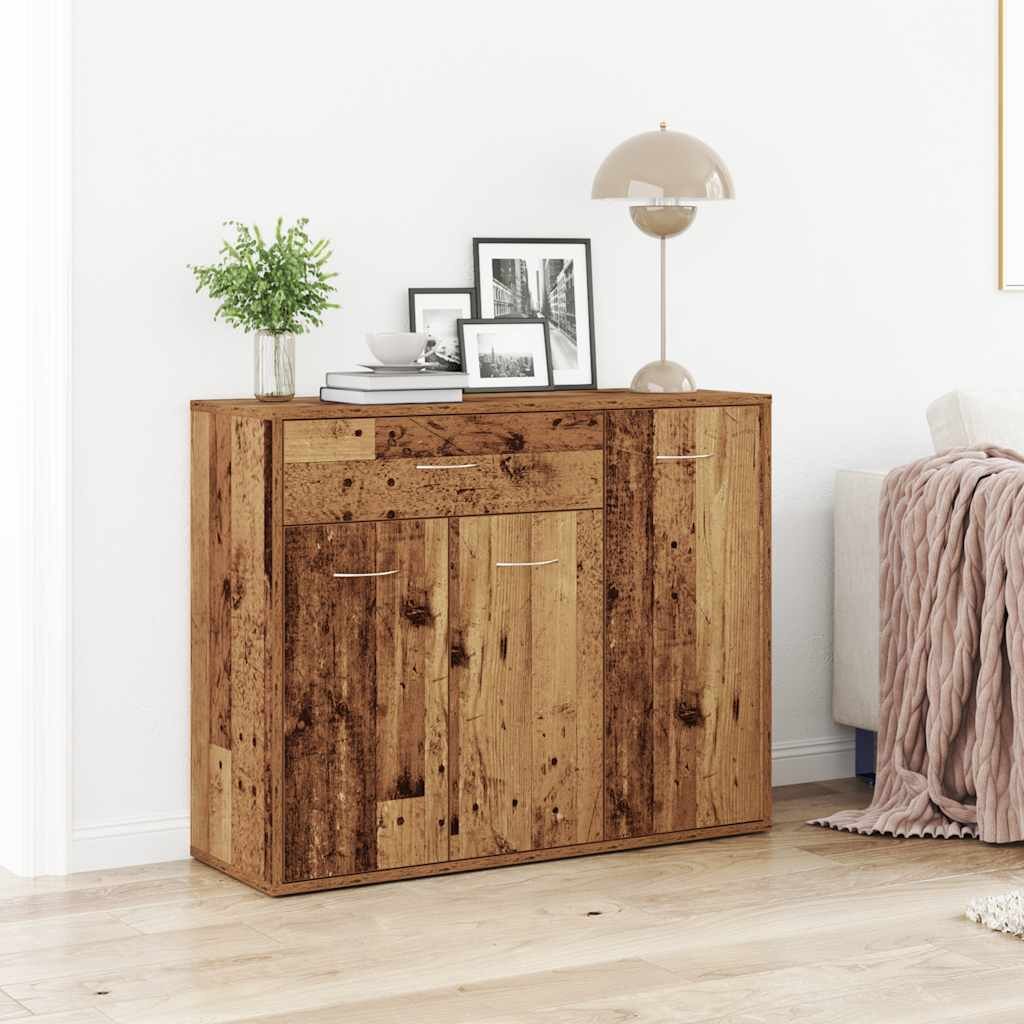 vidaXL Бюфет Old Wood 88x30x70 cm Инженерна дървесина