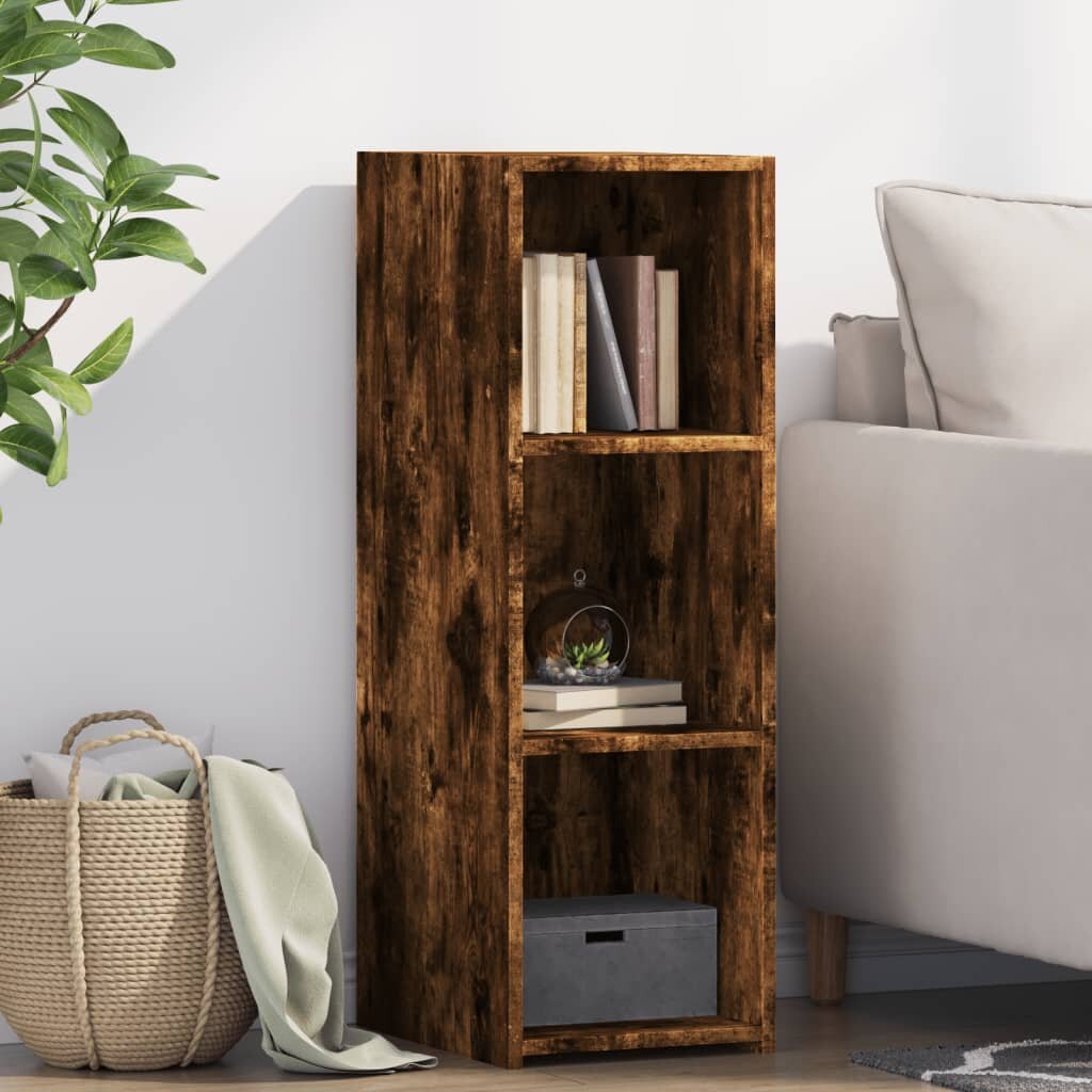 vidaXL Бюфет опушен дъб 30x41x93 см инженерно дърво