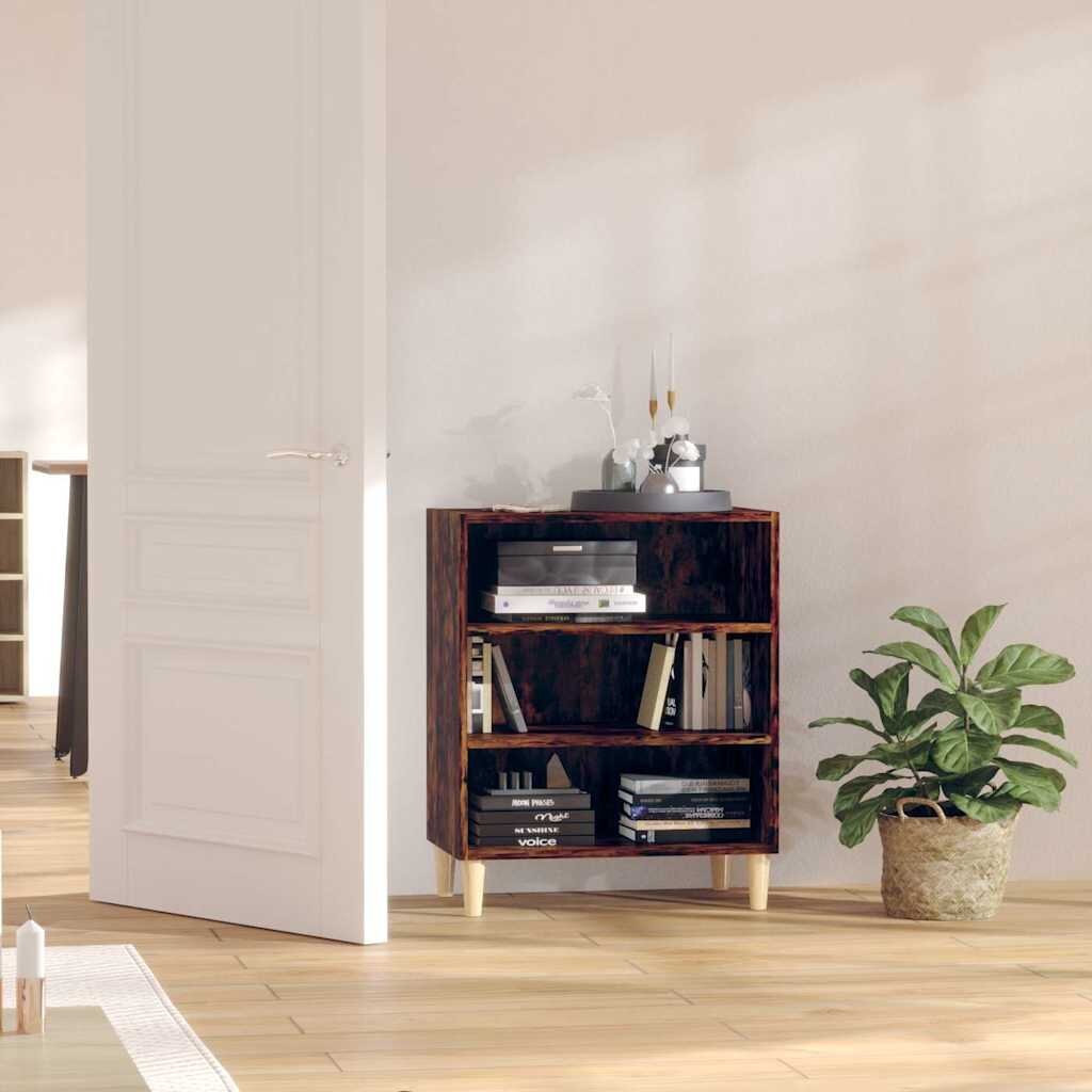 vidaXL Бюфет опушен дъб 57x35x70 см инженерно дърво
