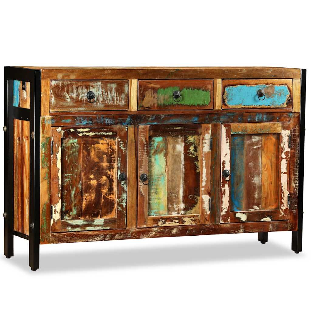 vidaXL Бюфет регенерирано дърво масив 120x35x76 cм
