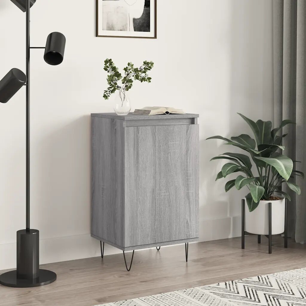 vidaXL Бюфет сив сонома 40x35x70 см инженерно дърво