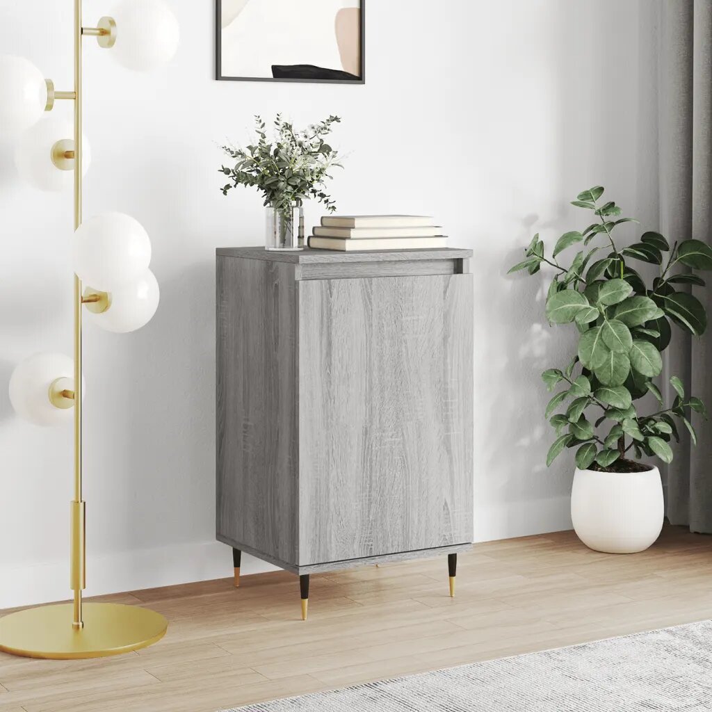 vidaXL Бюфет сив сонома 40x35x70 см инженерно дърво