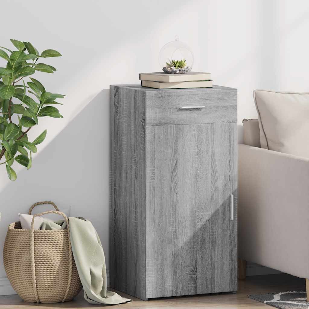 vidaXL Бюфет сив сонома 45x425x93 см инженерно дърво