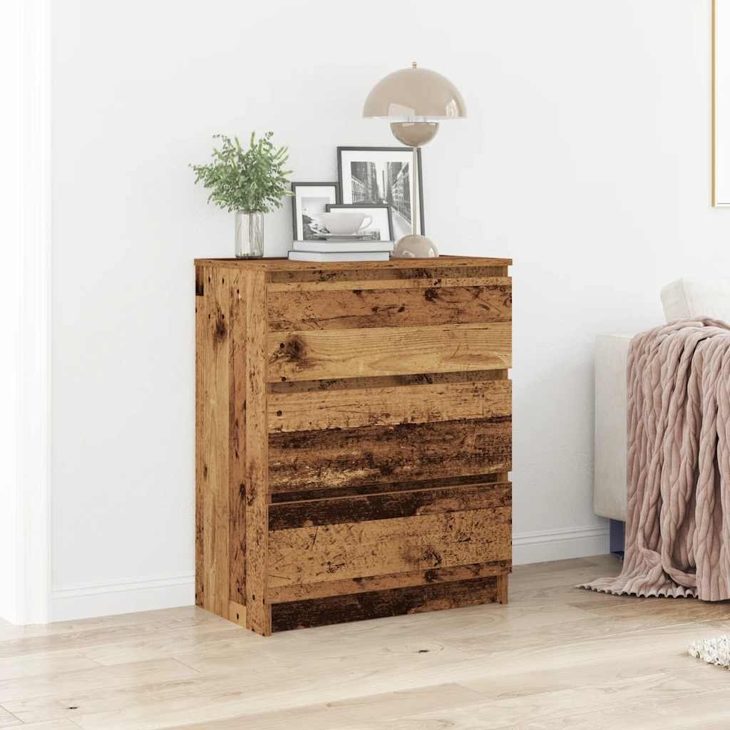 vidaXL Бюфет старо дърво 60x35x76 см инженерно дърво