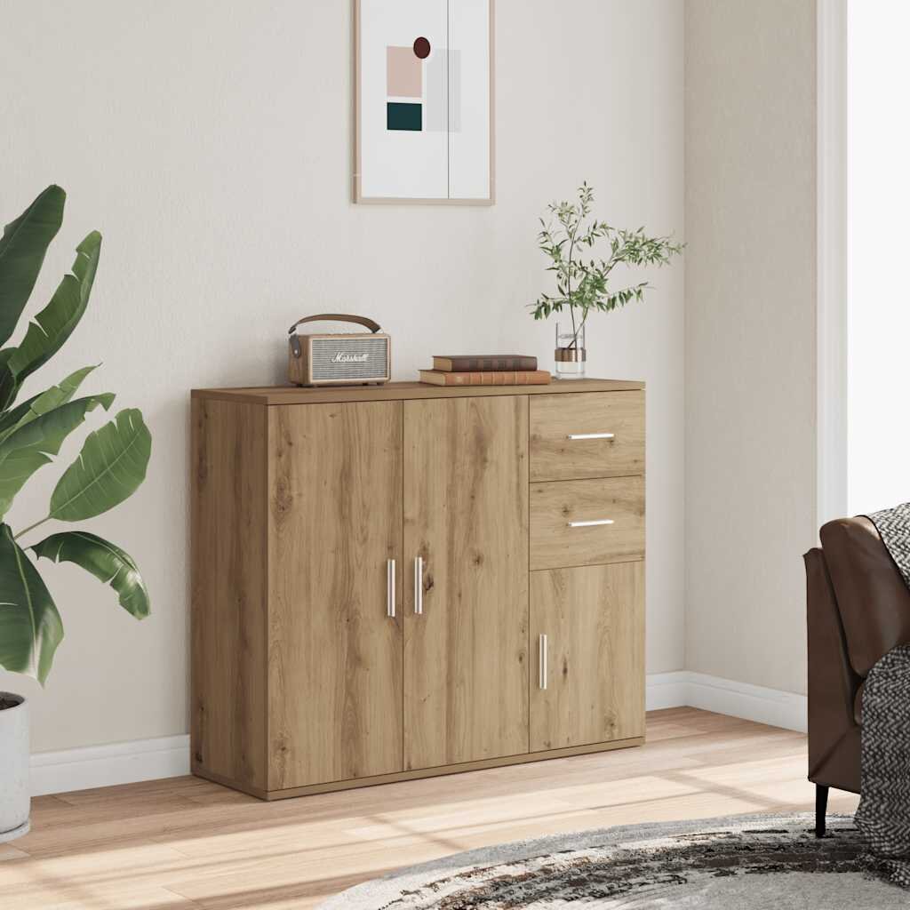 vidaXL Бюфет занаятчийски дъб 91x295x75 см инженерно дърво