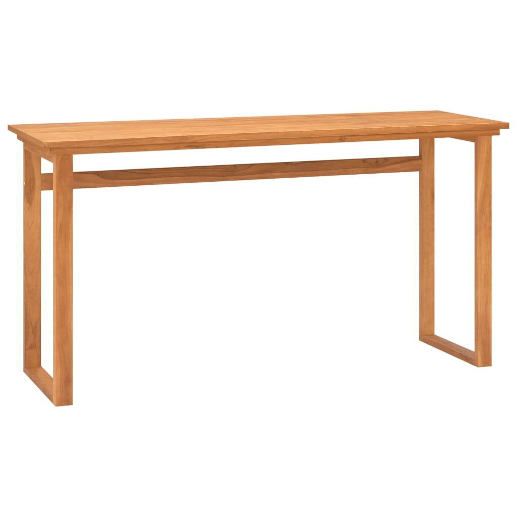 vidaXL Бюро 120x45x75 см тиково дърво масив