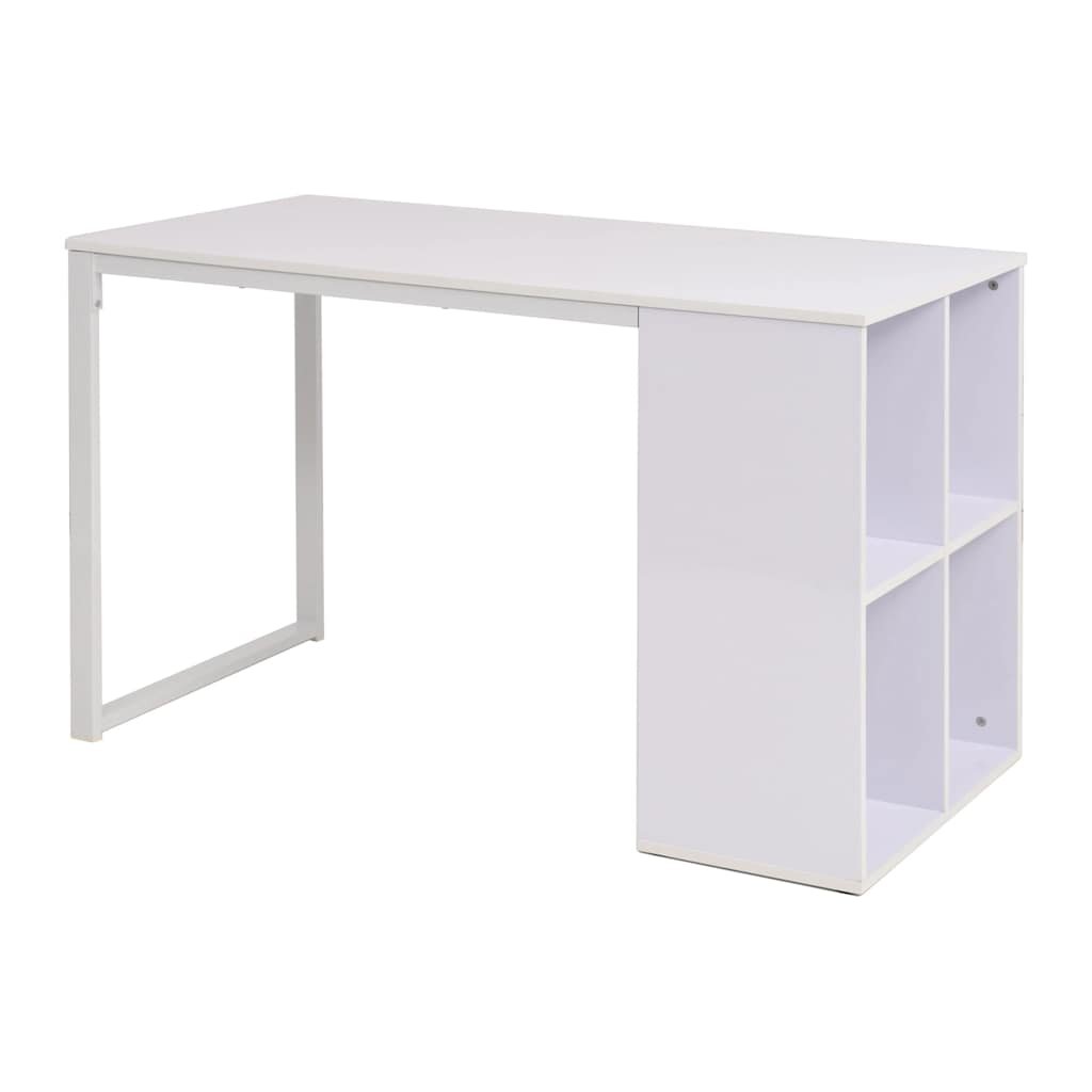 vidaXL Бюро 120x60x75 см бяло
