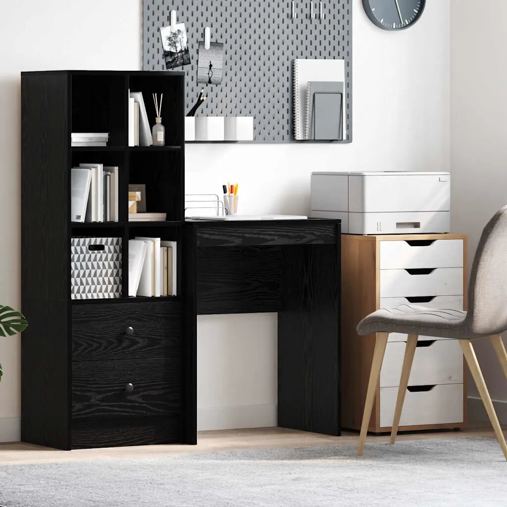 vidaXL Бюро Черния дъб 60 x 40 x 76 см