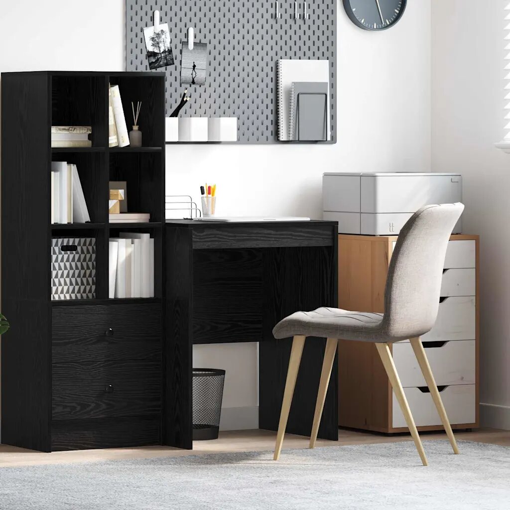 vidaXL Бюро Черния дъб 60 x 50 x 76 см