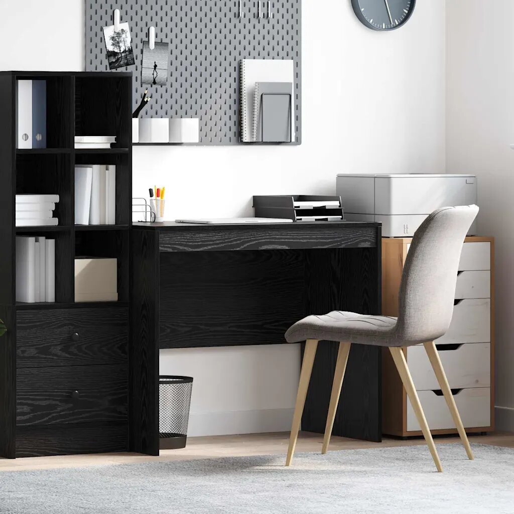 vidaXL Бюро Черния дъб 90 x 50 x 76 см