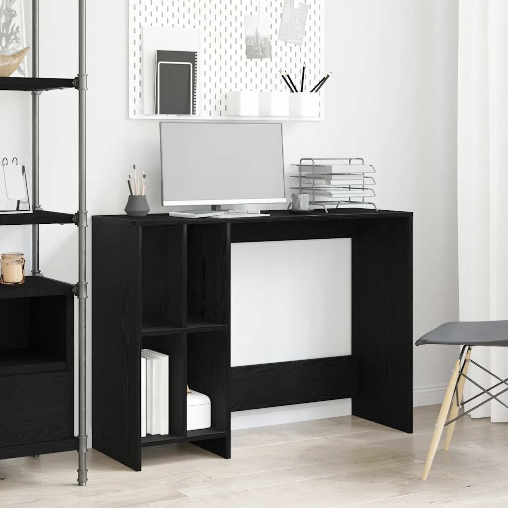 vidaXL Бюро Черния дъб Инженерна дървесина 1025 x 35 x 75 см