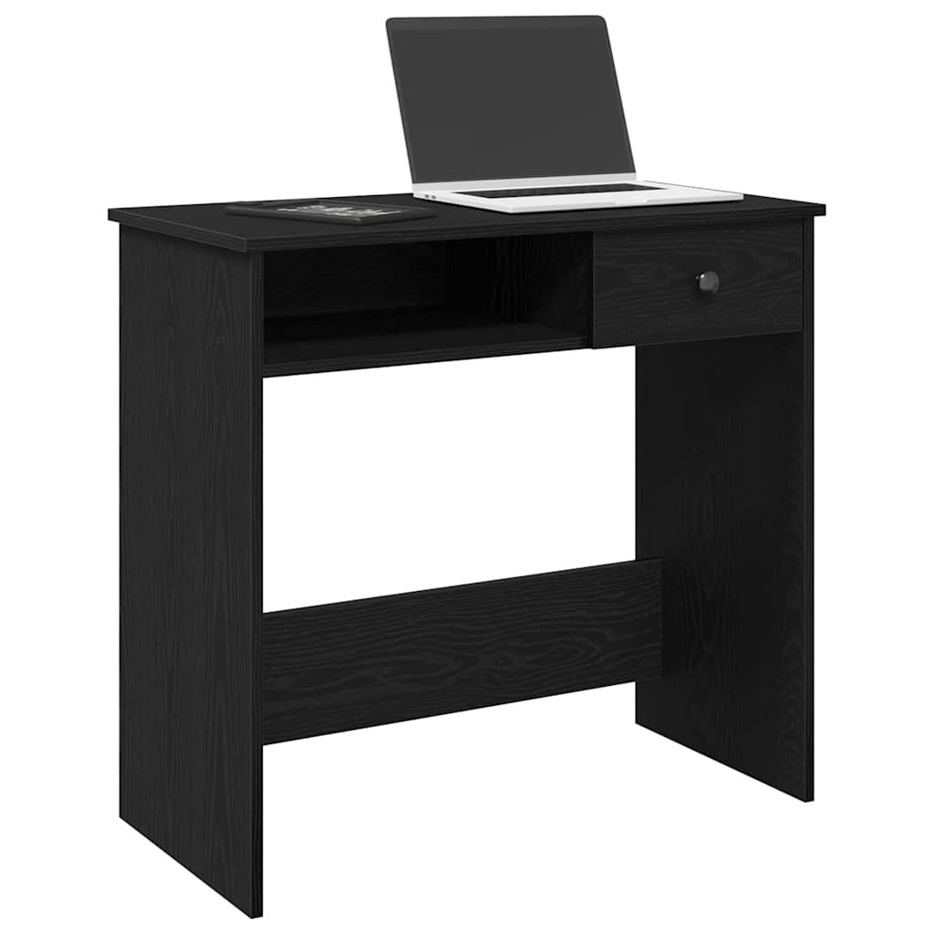 vidaXL Бюро черно 80x40x75 см ПДЧ