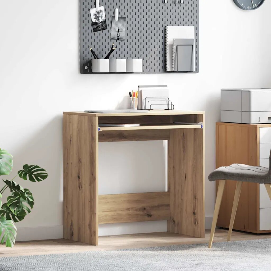 vidaXL Бюро Дъб Инженерна дървесина 77.5 x 43 x 79 см
